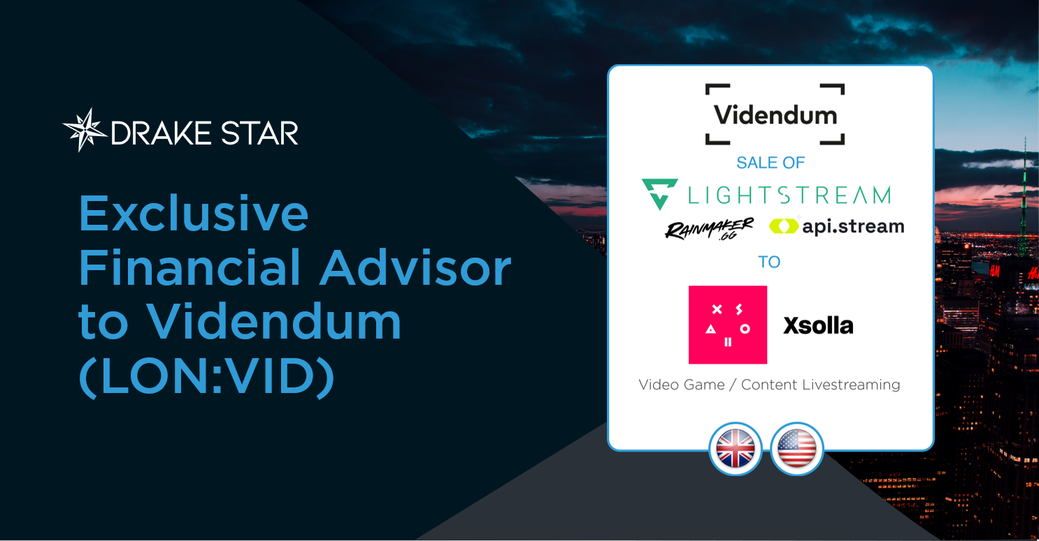 Drake Star Acts as Exclusive Financial Advisor to Videndum (LONVID) on